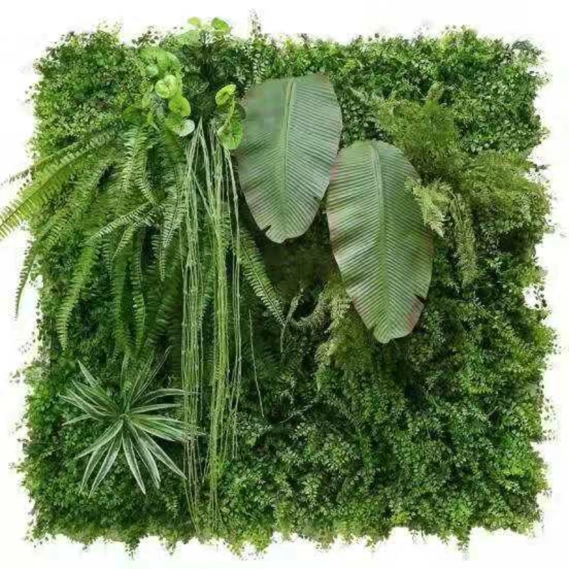 Artificial Plant Lawn Grass Wall DIY Background Simulation Grass Fake Flower Indoor and Outdoor Wall Wedding Scene Decoration