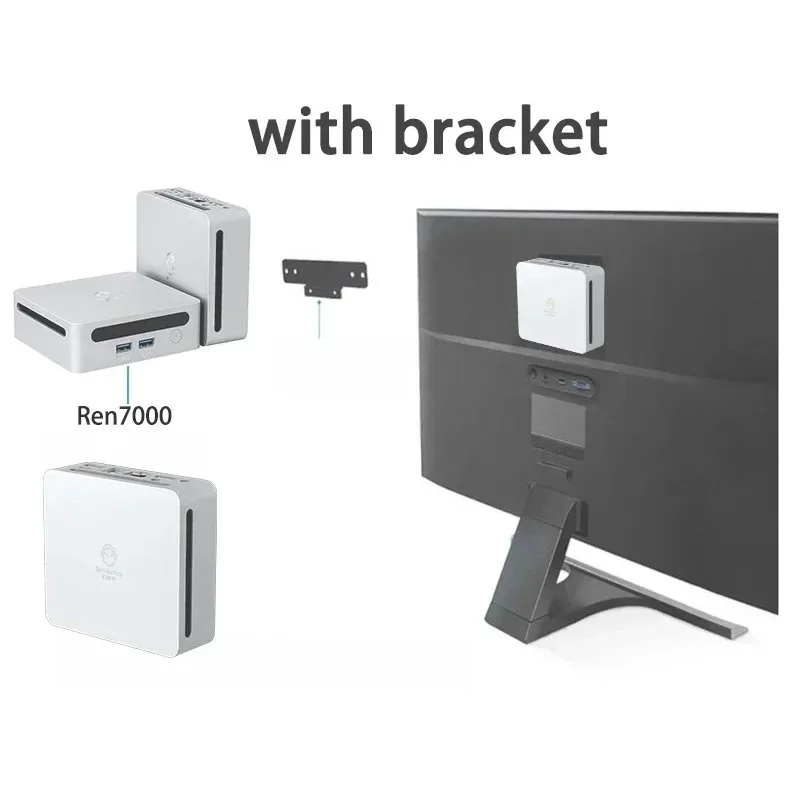 SZBOX Ryzen 7 7730U 7530U 7330U كمبيوتر صغير WIFI6 BT5.2 ثنائي القناة DDR4 3200MHz 16GB 500GB NVME SSD كمبيوتر ألعاب سطح المكتب
