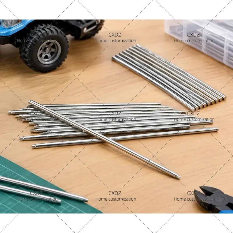 50pcs 2 3mm Diameter Model Axle Gear Drive Shaft Iron Toy Accessories for RC Car Robot DIY Tech Production Spare Parts