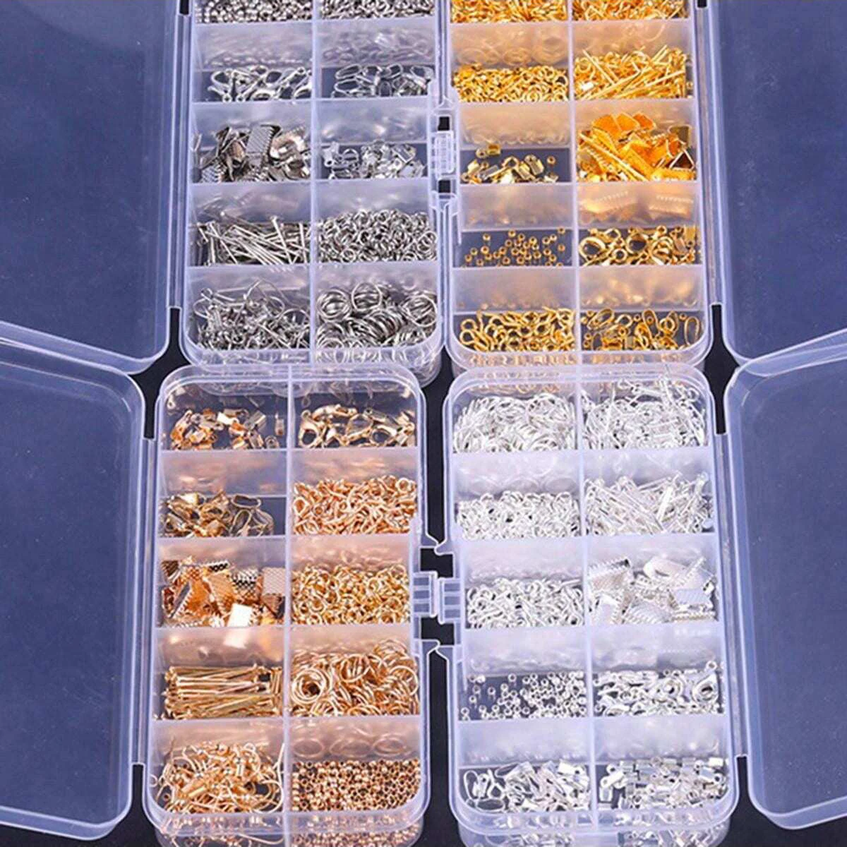 900pcs 5 Colors Jewelry Making Starter Kit Earrings Necklace Findings DIY Beads Plier Tools Set Jewelry Repair Tool Set Jewelry image 6