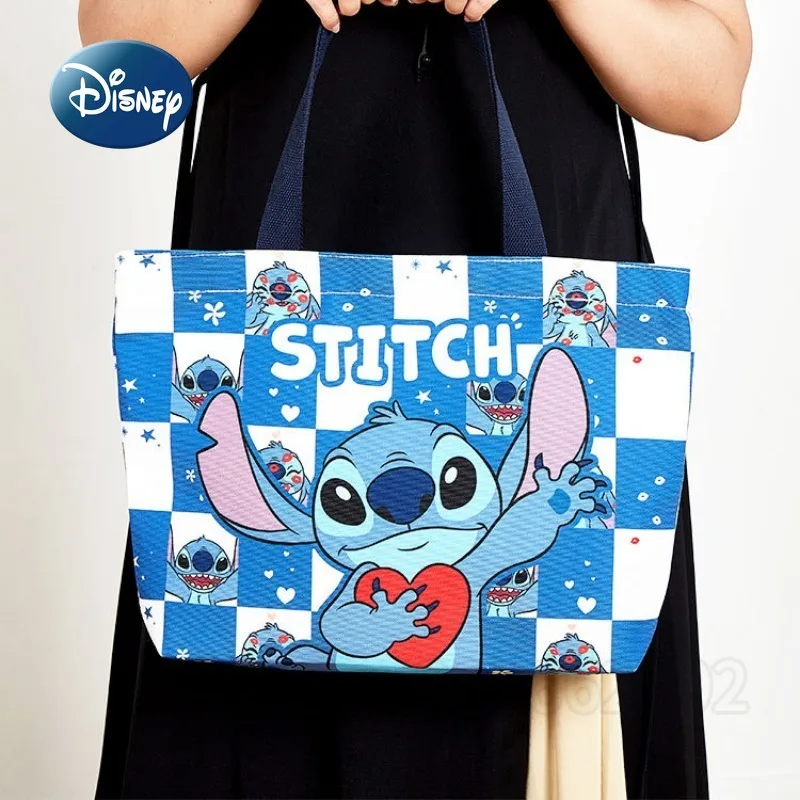 Disney New Women's Handbag Luxury Brand Women's Shoulder Bag Cartoon Cute Women's Bag Fashion Large Capacity Canvas Storage Bag