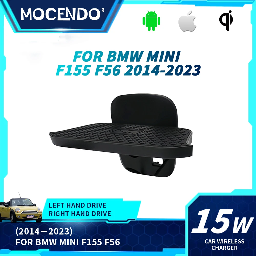 For BMW Mini One Cooper S Hatch F56 F55 2017-2019  Interior Modification Accessories Car Dashboard Holder Quick Wireless Charger