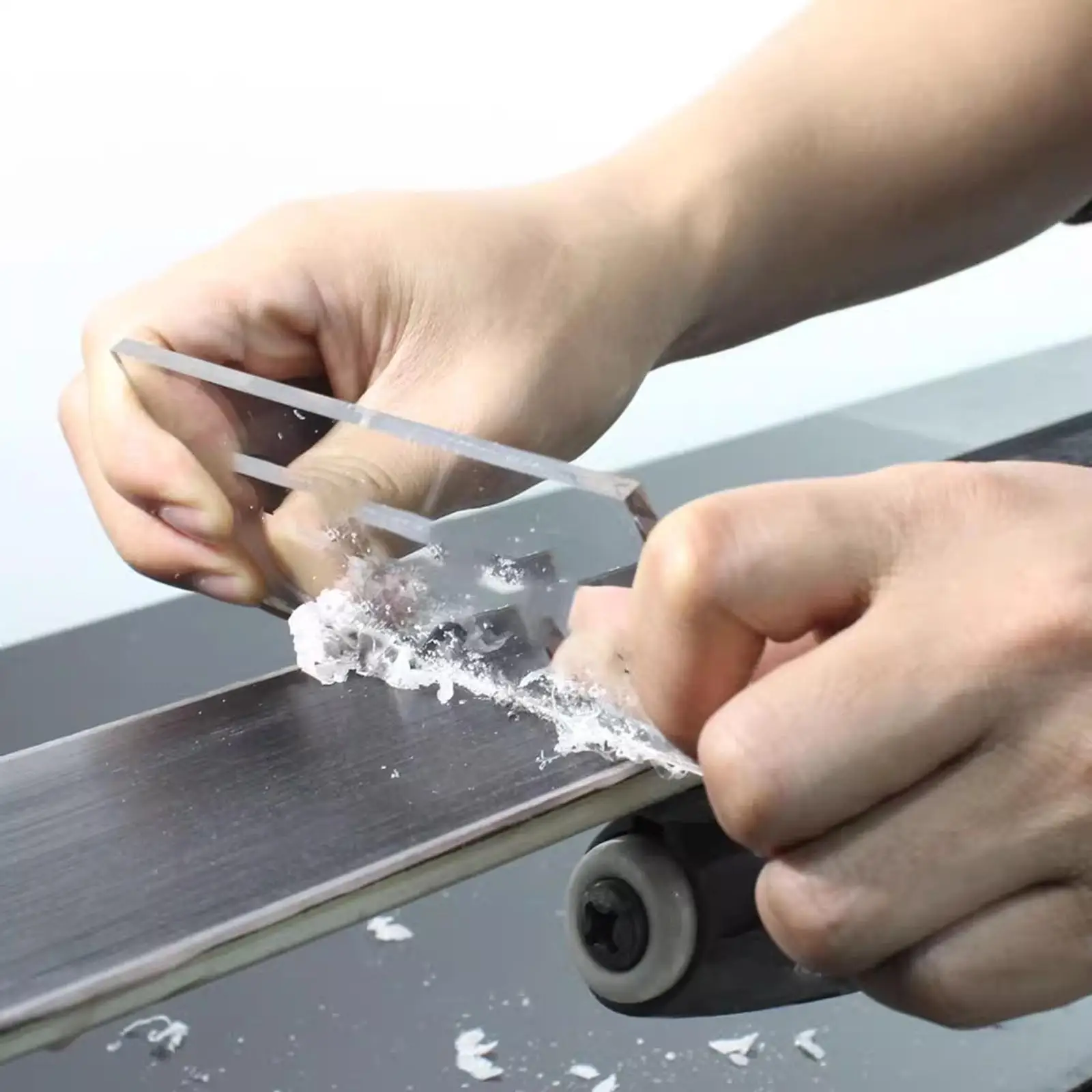 Snowboard Wax Scraper High Toughness Acrylic Wax Remover Ski Maintenance Accessory for Wide Double Single Board
