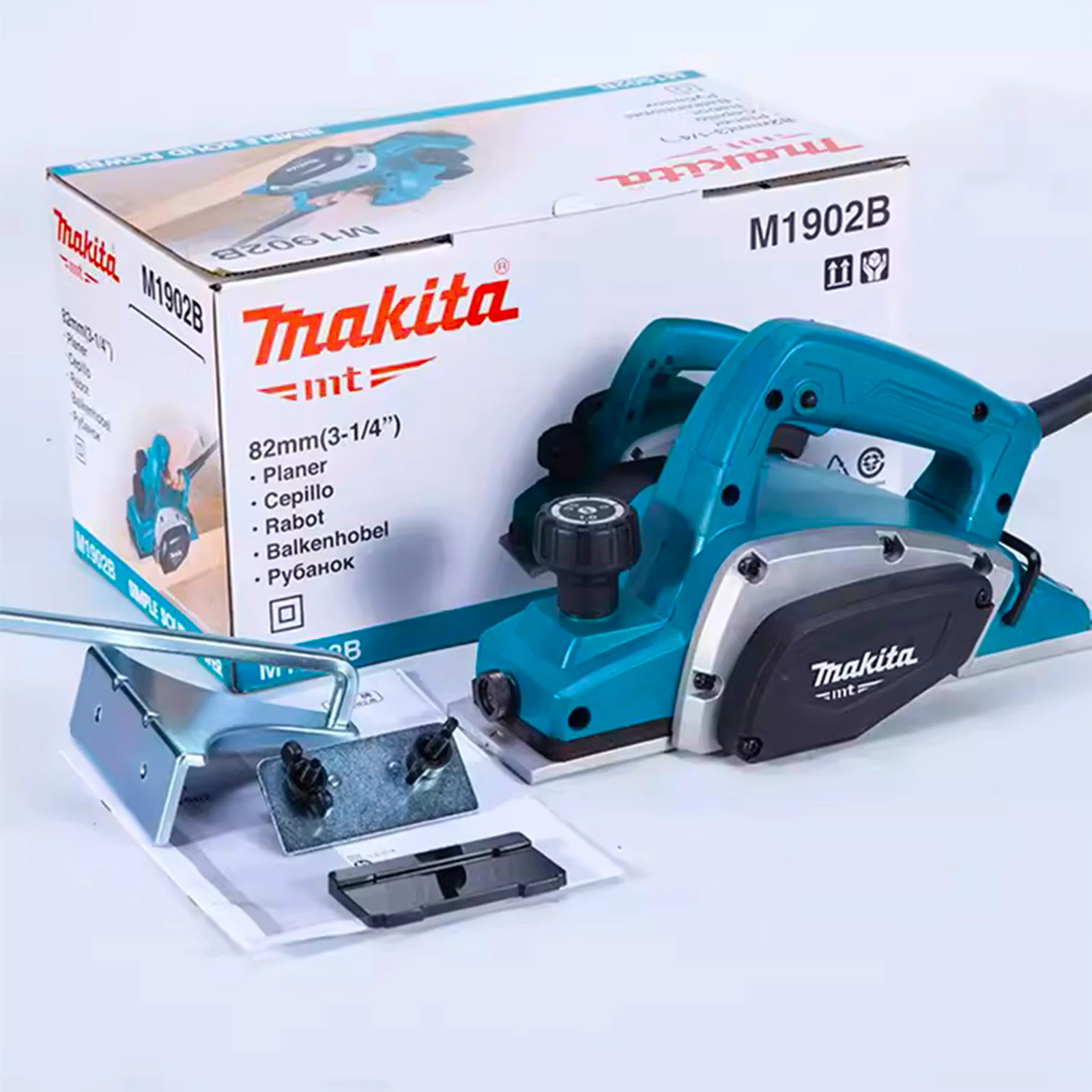 Imagem -06 - Makita-plaina de Polimento Elétrica Handwod Plane M1902b 500w mm Plaina de Madeira Ferramenta Elétrica Multifuncional Household