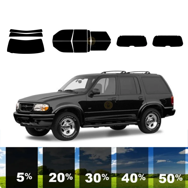 

precut Removable Window Tint Film For Car 100% UVR 5%-70%VLT Heat Insulation Carbon ﻿For FORD EXPLORER 4 DR SUV 1998-2001