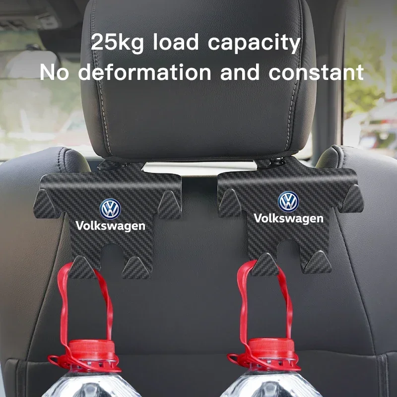

·Car Seat Back Hook Phone Holder Portable Storage Holders For VW GTI Polo Golf Passat Tiguan Arteon Touareg Taigo Caddy Jetta