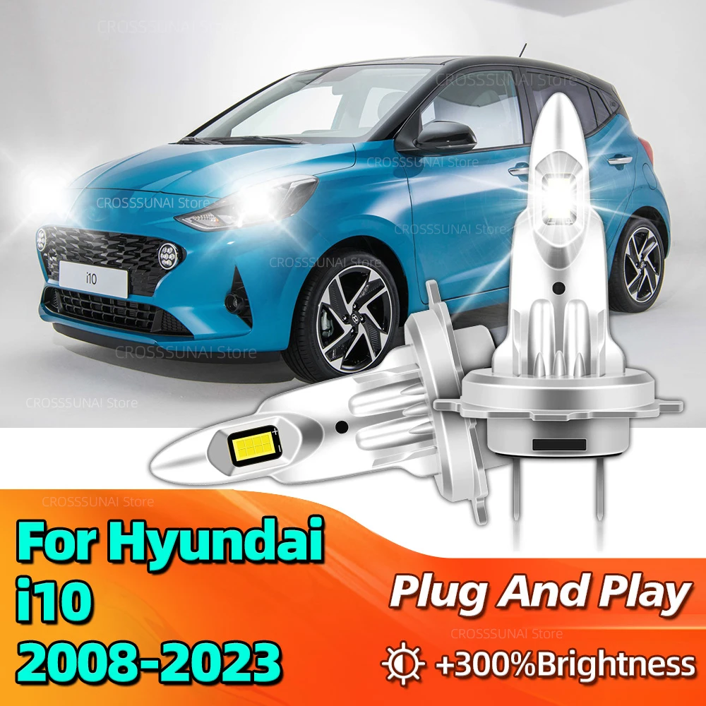 

2 шт., автомобильные фары повышенной мощности для Hyundai i10 180 2008 2009 2010 2011 2012 2013 2014 2016 2017 2018 2023-