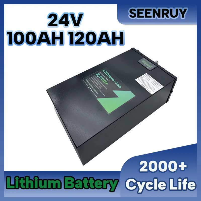 24V 100AH 120AH Lithium Battery Li-ion Free Charger perfect for  Motorcycle RV  Forlift Robot Agriculture Tool