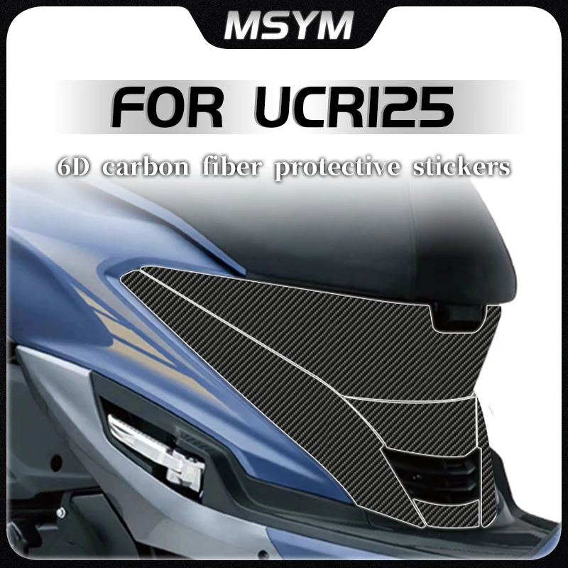 

Для HAOJUE UCR125 Ucr125 ucr 125 наклейки 6D защитные наклейки из углеродного волокна автомобильная пленка для кузова аксессуары модификация