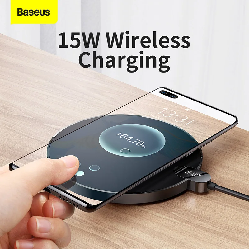Baseus Digital LED Display Gen 2 Wireless Charger 15W Black