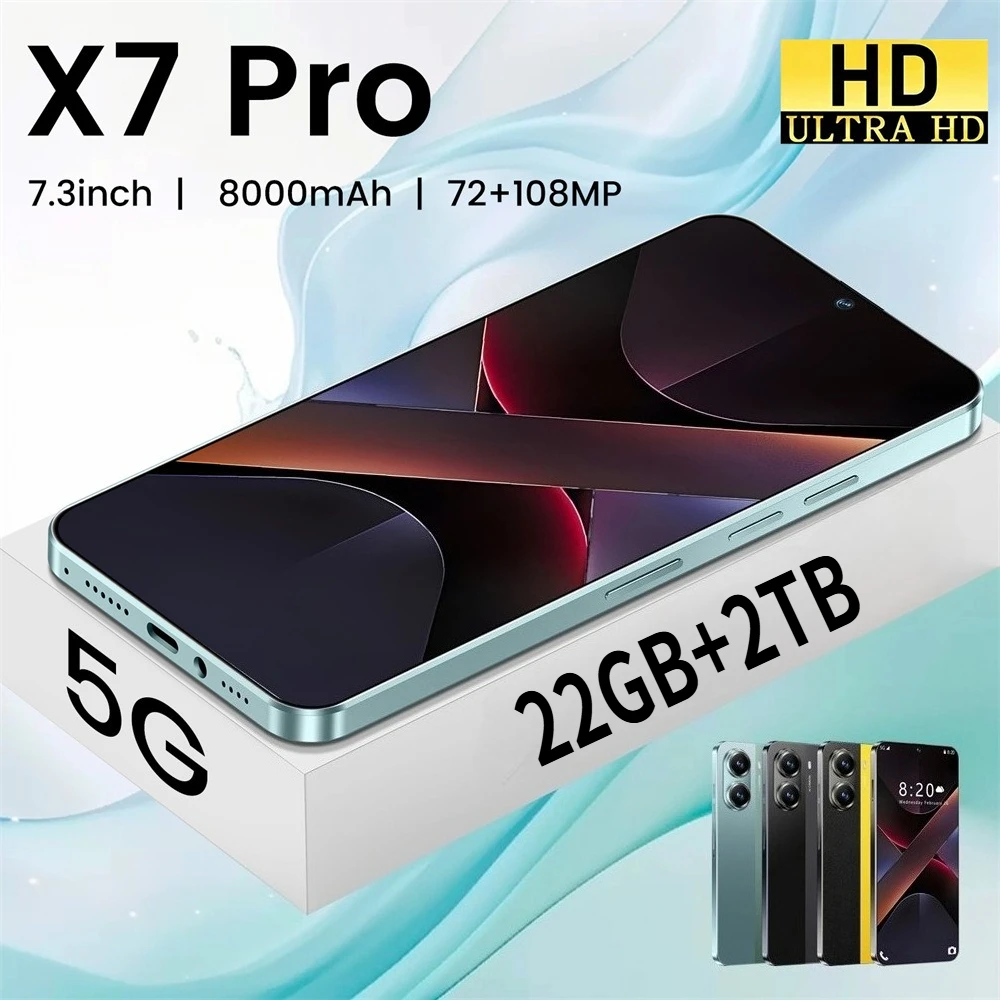 

Screen Protector For X7 Pro Original Global Version Smartphone Android14 Film New 5G Dual SIM 8000mAh Protective Film 22GB+2TB
