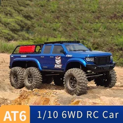 CROSSRC AT6 6WD 6x6 1/10 RC samochody terenowe gąsienicowe wózki elektryczne zdalnie sterowana ciężarówka Model RTR zestaw zabawka dla dzieci dla dorosłych