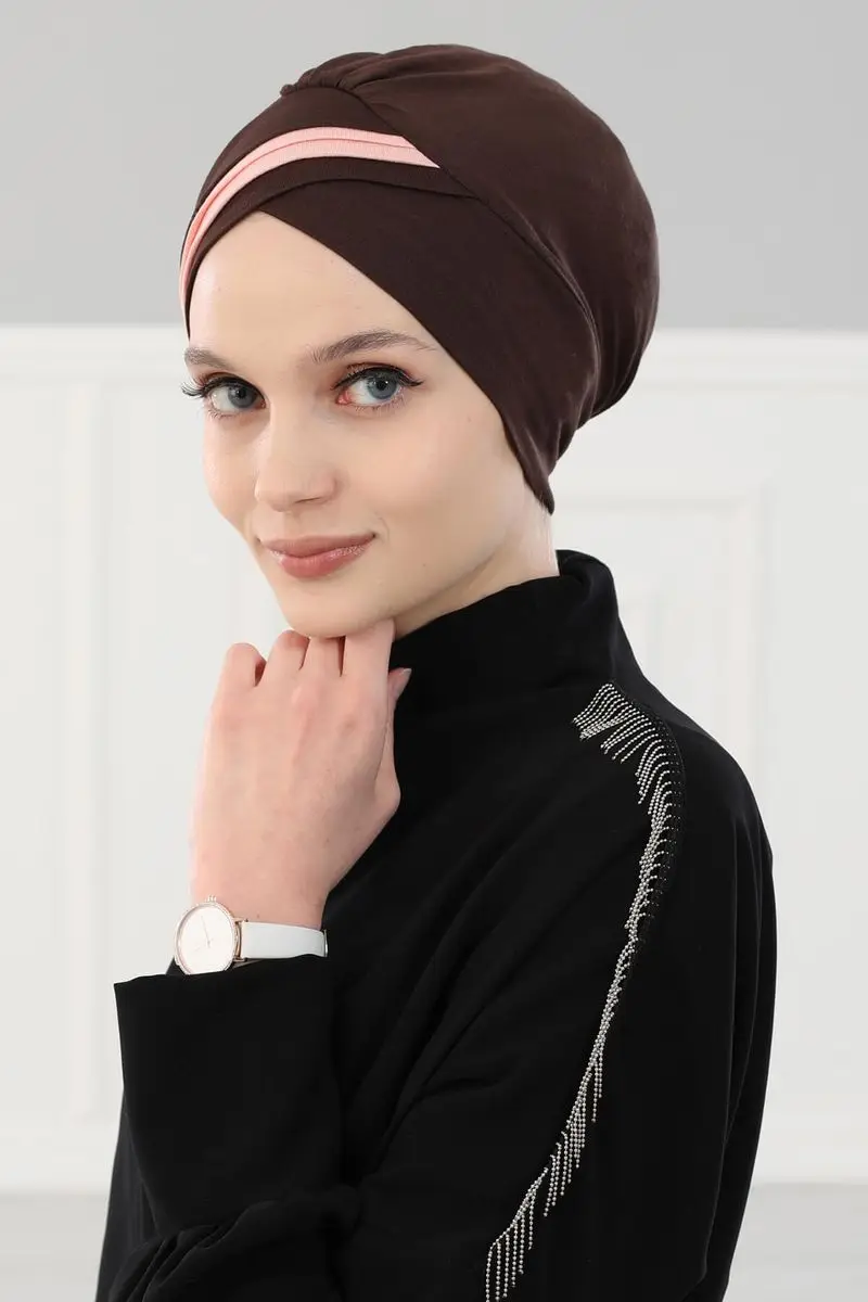 Cor dobro penteado osso marrom