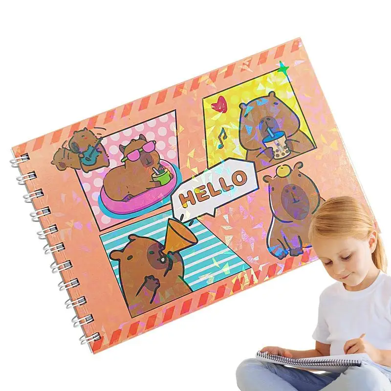 

Adult Coloring Book Capybara Drawing Art Coloring Book Students Women Relaxation Stationery 48 Pages Artistic Activity For