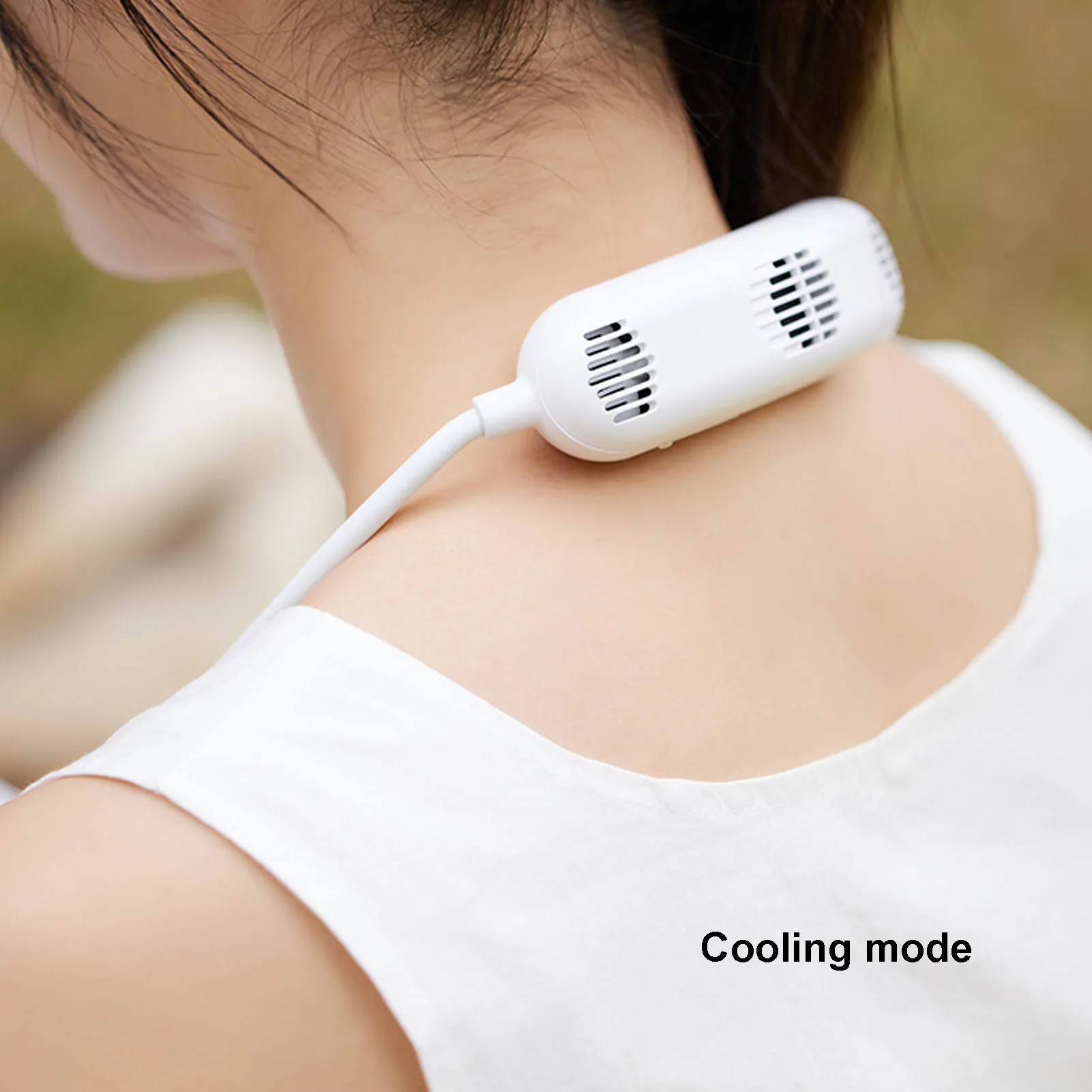 Portable Neck Fan Rechargeable 3 Speeds Wearable Adjustable Personal Fan Cooling Fans for Home Office Travel Outdoors