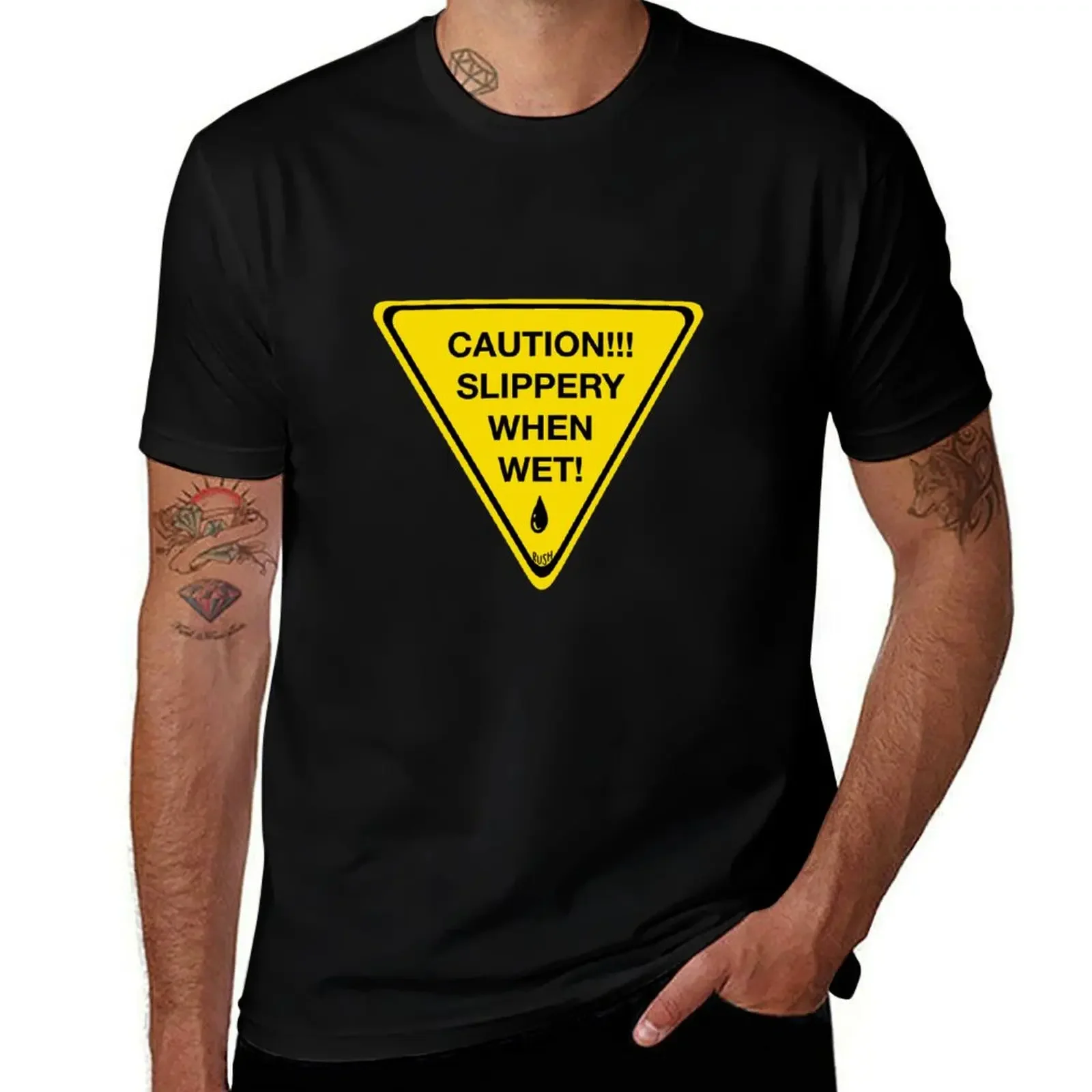 SLIPPERY WHEN WET T-Shirt graphic t shirts customs rapper graphic tees cute clothes heavyweight t shirts for men