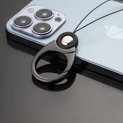 Metal Zinc alloy Mobile phone finger strap lanyard Cell phone keyring short key lanyard