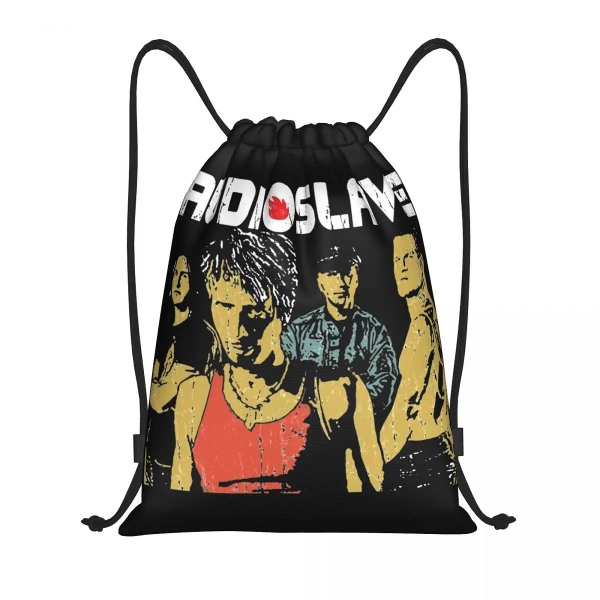 

Rock Supergroup Audioslave Band Drawstring Bags Sports Backpack Gym Sackpack String Bag for Exercise