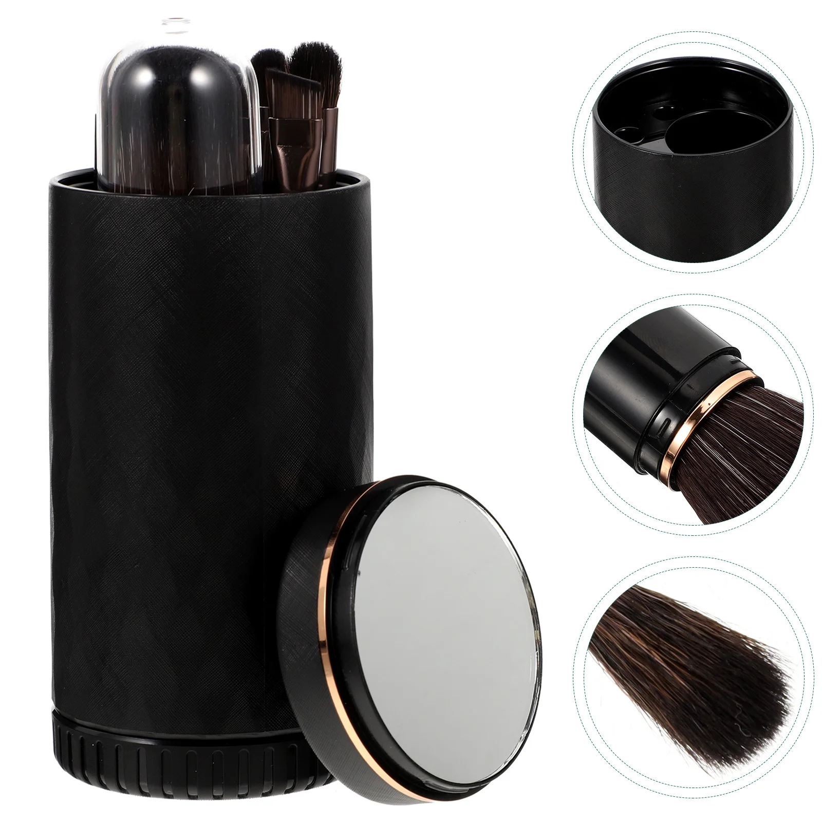 Ensemble de pinceaux de maquillage professionnels en fibres artificielles pour femmes, outil de voyage Portable, applicateur de poudre de Blush, 1 ensemble