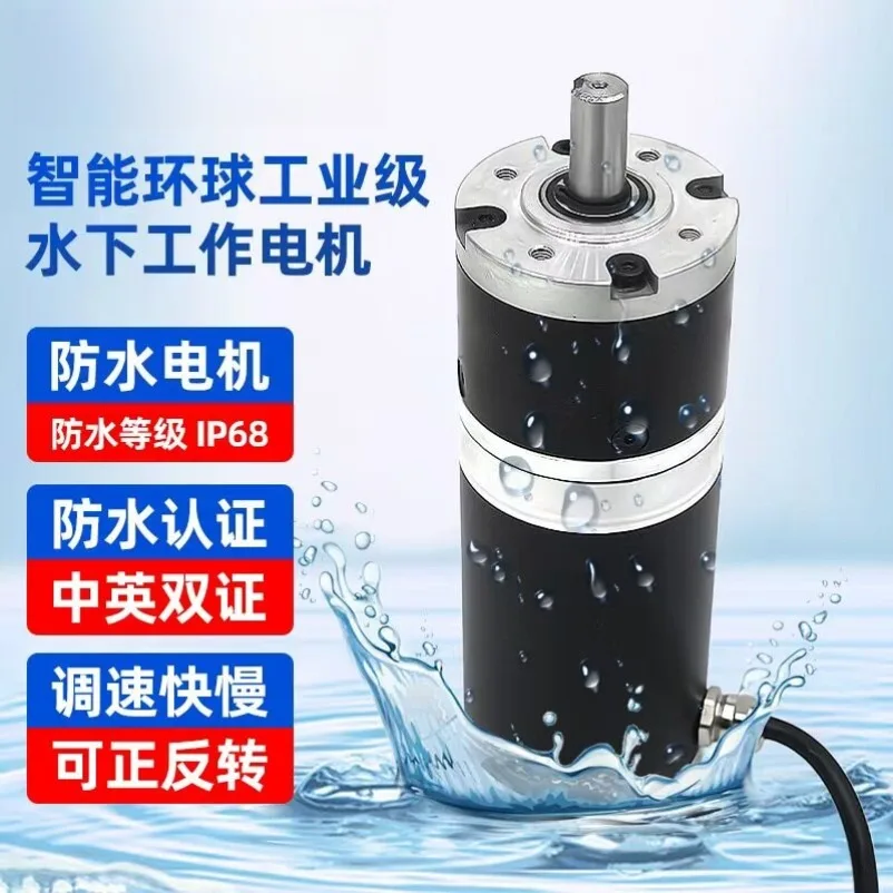 ZH60 Deceleration DC IP68 Waterproof Deceleration Motor Large Load Torque 24V Underwater Motor