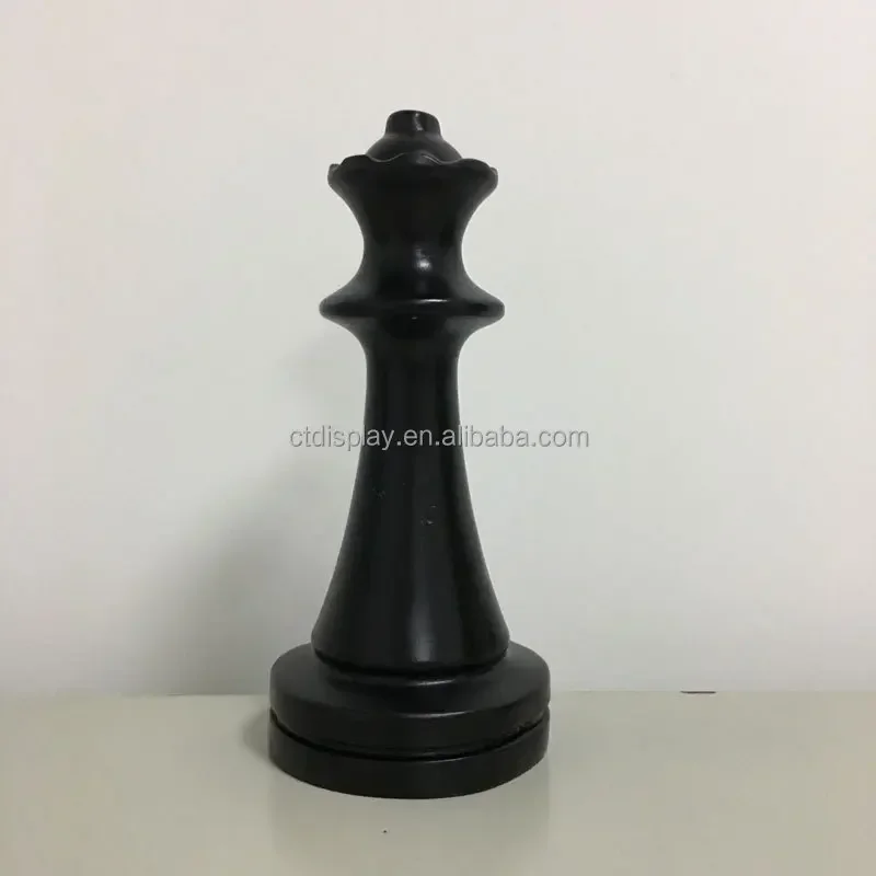 Child playing giant chess game Life Size fiberglass chess piece sculpture for sale