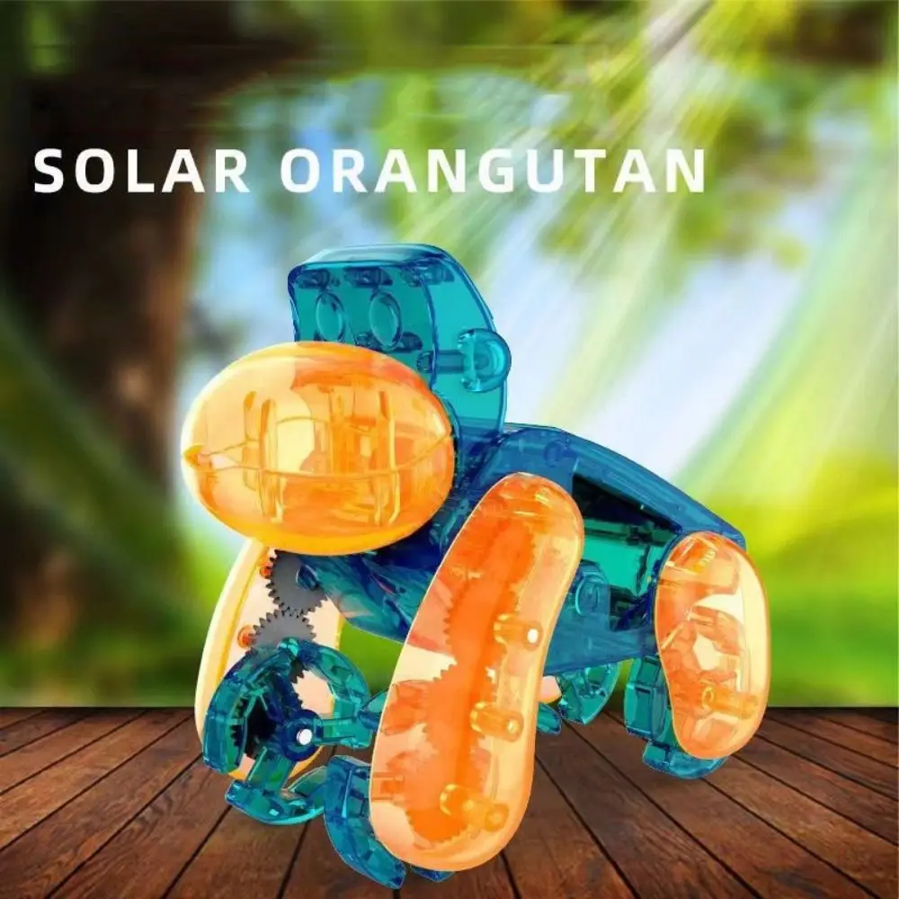 Robot de caracol Solar biónico, juguete, sistema Solar, construcción artesanal, chimpancé Solar ensamblado, enseñanza de ciencias en ejecución