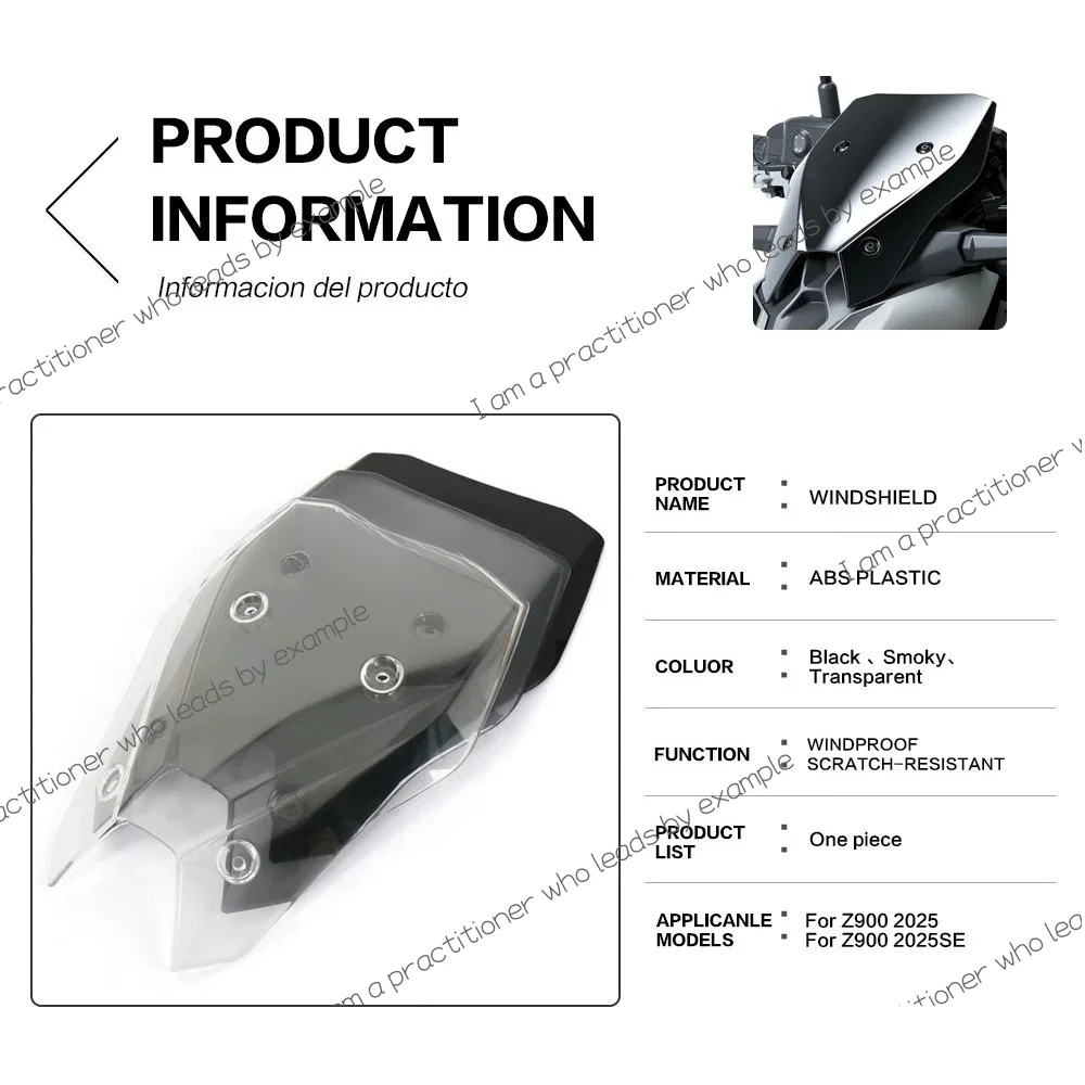 

Motorcycle accessories for Kawasaki Z900 1:1 windshield, windshield, windshield