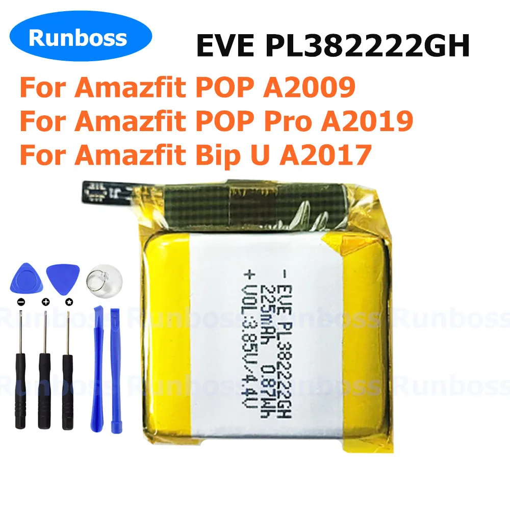 

New PL392223H PL382222H 392223 235mAh Battery For Huami Amazfit Bip U A2017 POP A2009 ,Pop Pro A2019 Smat Watch Battery