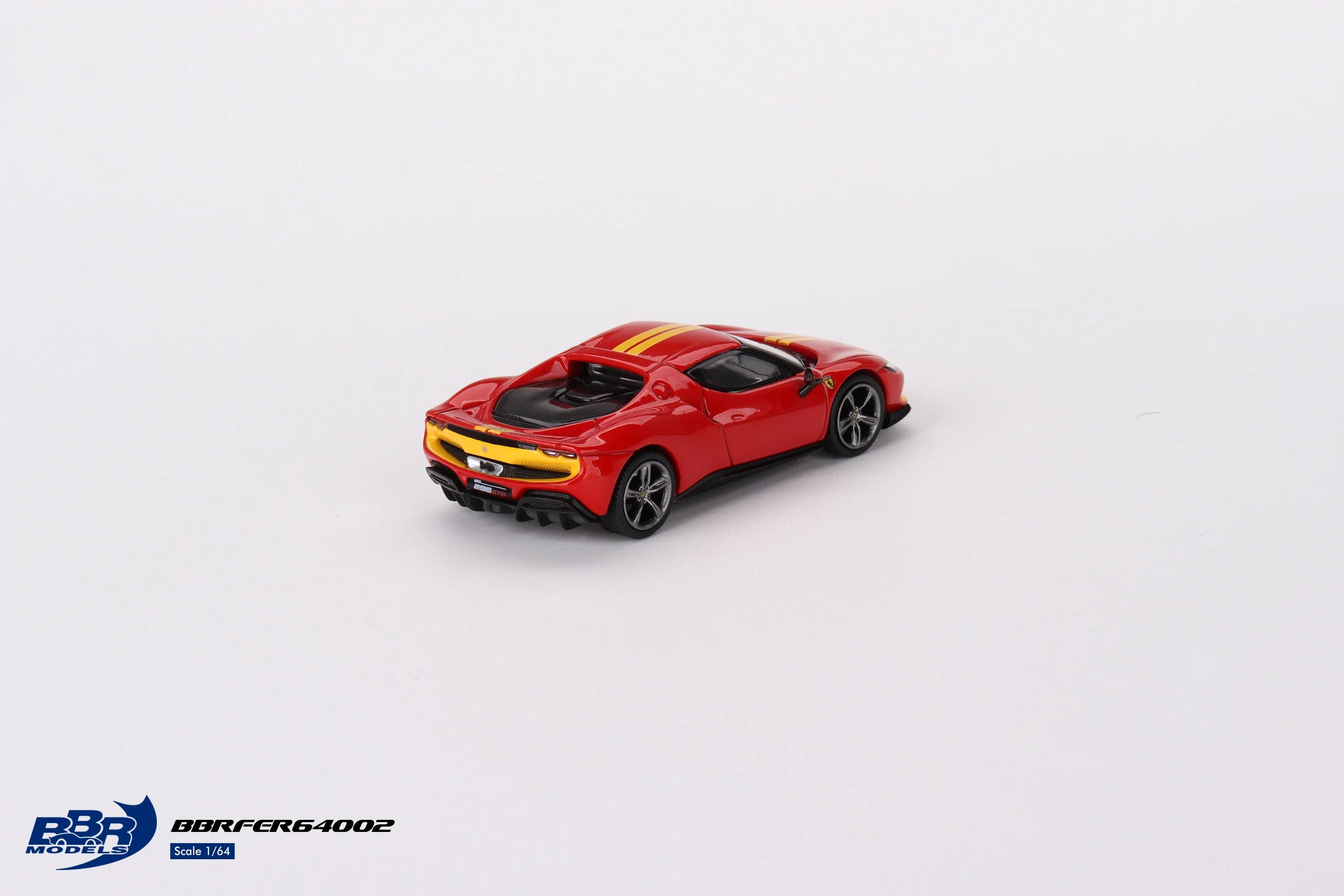 Carro modelo Diecast GTB, BBR 1:64 296, Rosso Corsa, Assetto Fiorano