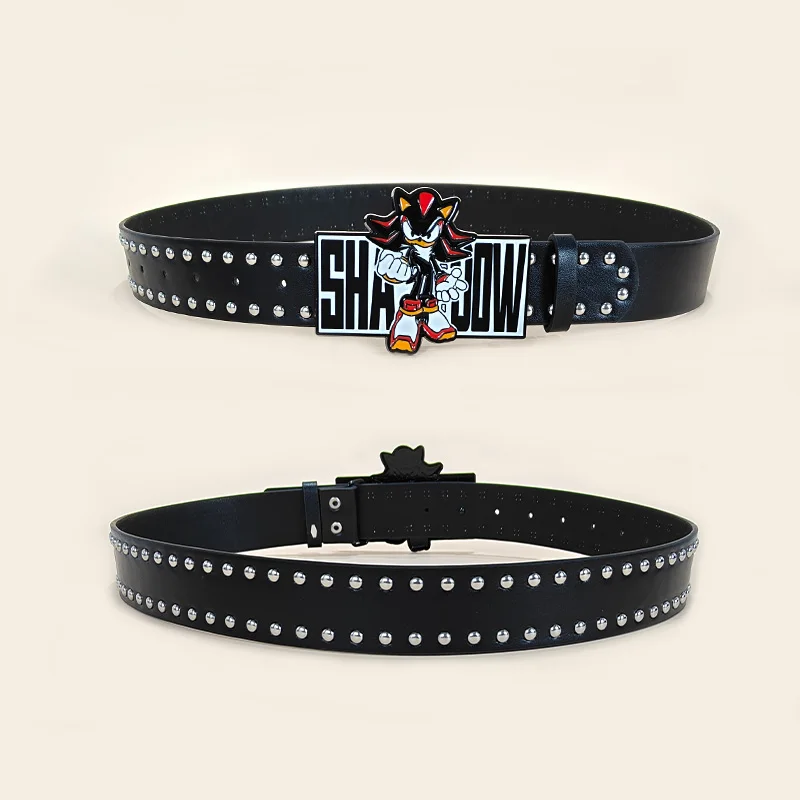 مبالغ فيها INS Harajuku Y2K ألف ليال أسود سرعة الصبي حزام اقتصاص رصع الديكور حزام الشارع نمط للرجال النساء تشي