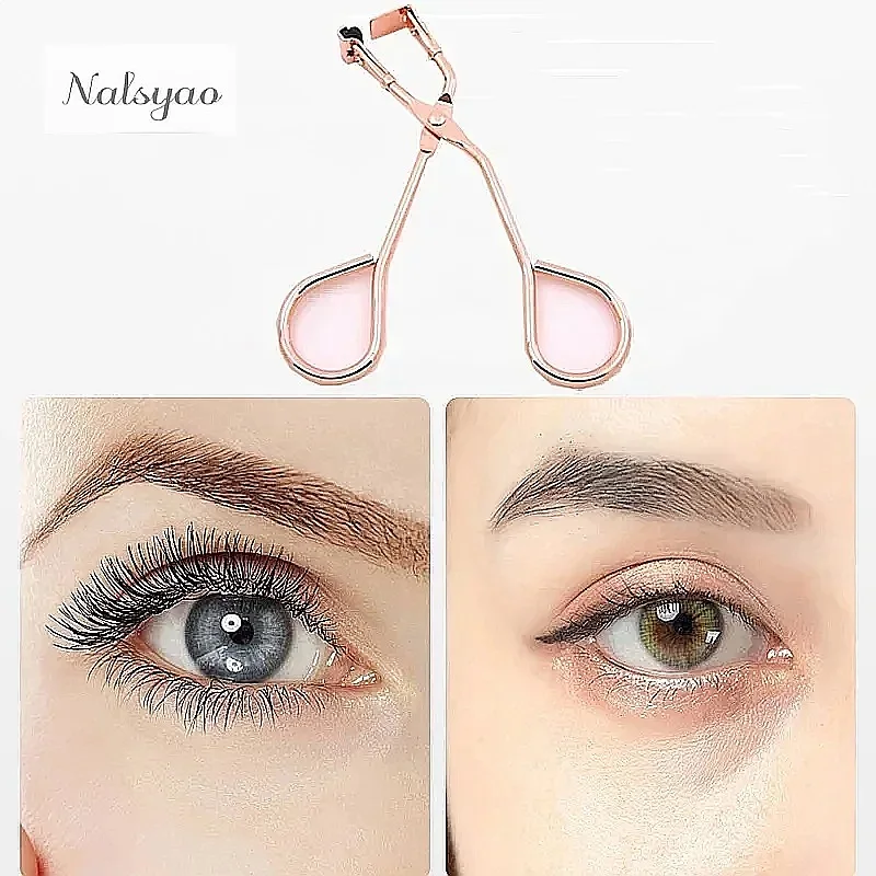 Mini Stainless Steel Eyelash Curler & Applicator Clip Natural Curling Makeup