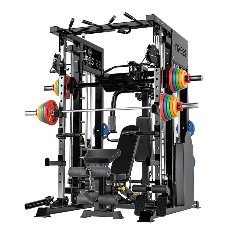 Household multi-functional squat bench press equipment