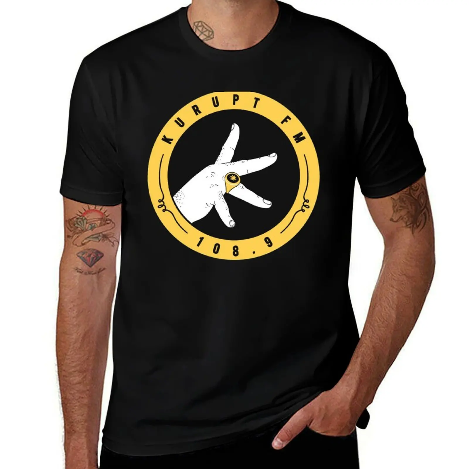 Kurupt FM 108.9 Original Logo T-Shirt Modern Print Casual T-Shirt