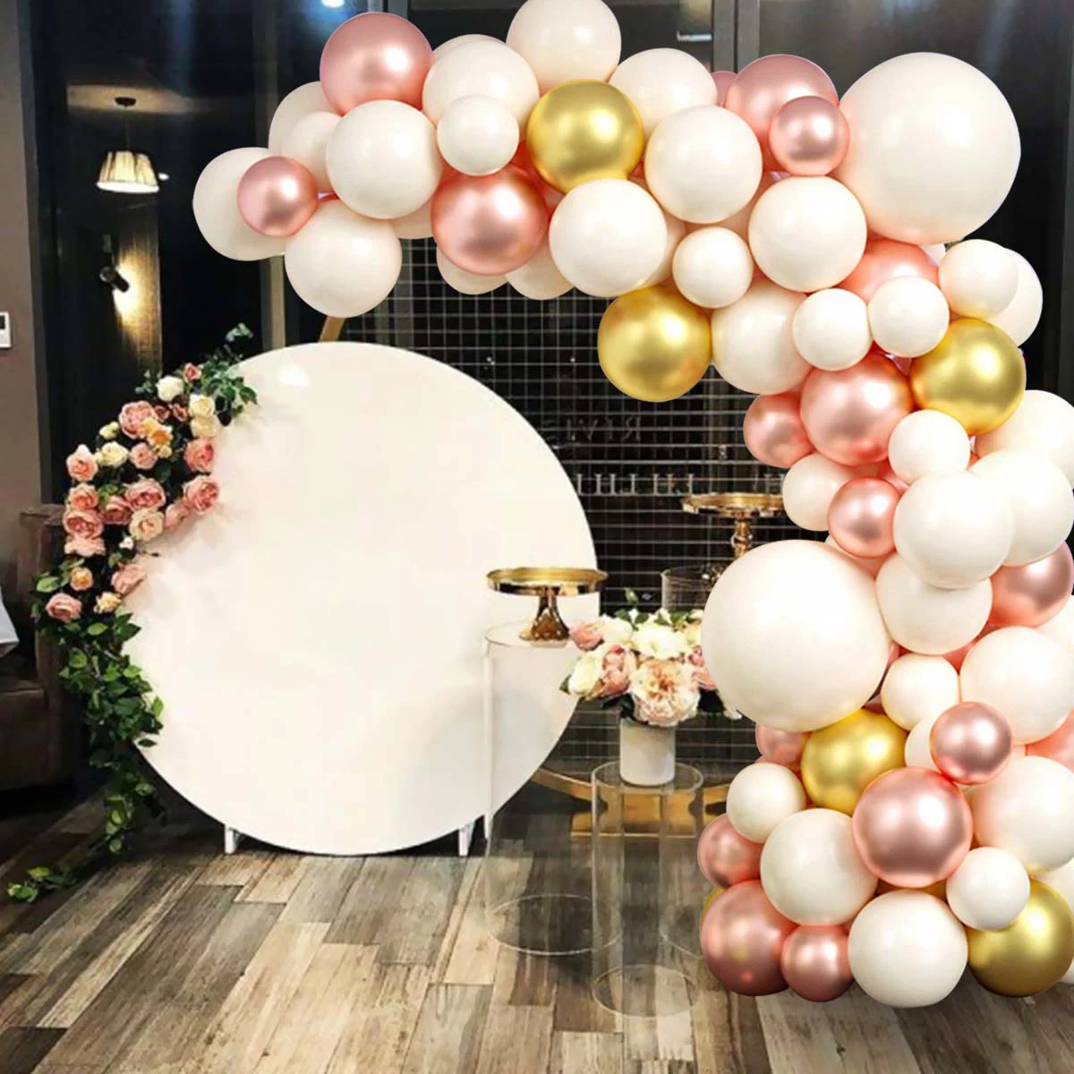 

White Balloon Garland Arch Kit Wedding Birthday Party Decoration Kids Baby Shower Rose Gold Birthday Confetti Latex Balloons