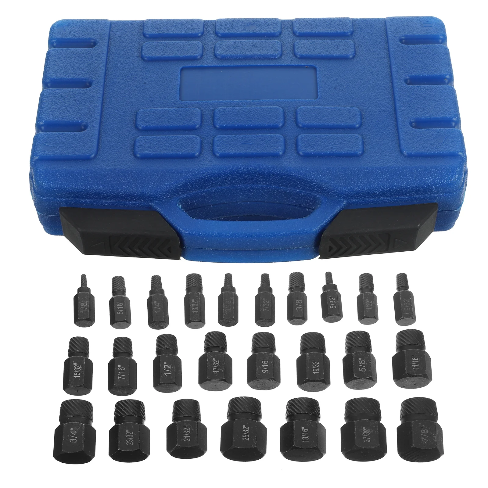 

1Set Screw Extractor Heavy Duty Alloy Steel Broken Bolt Remover Kit Stripped Screw Removal Tool Durable Storage Case