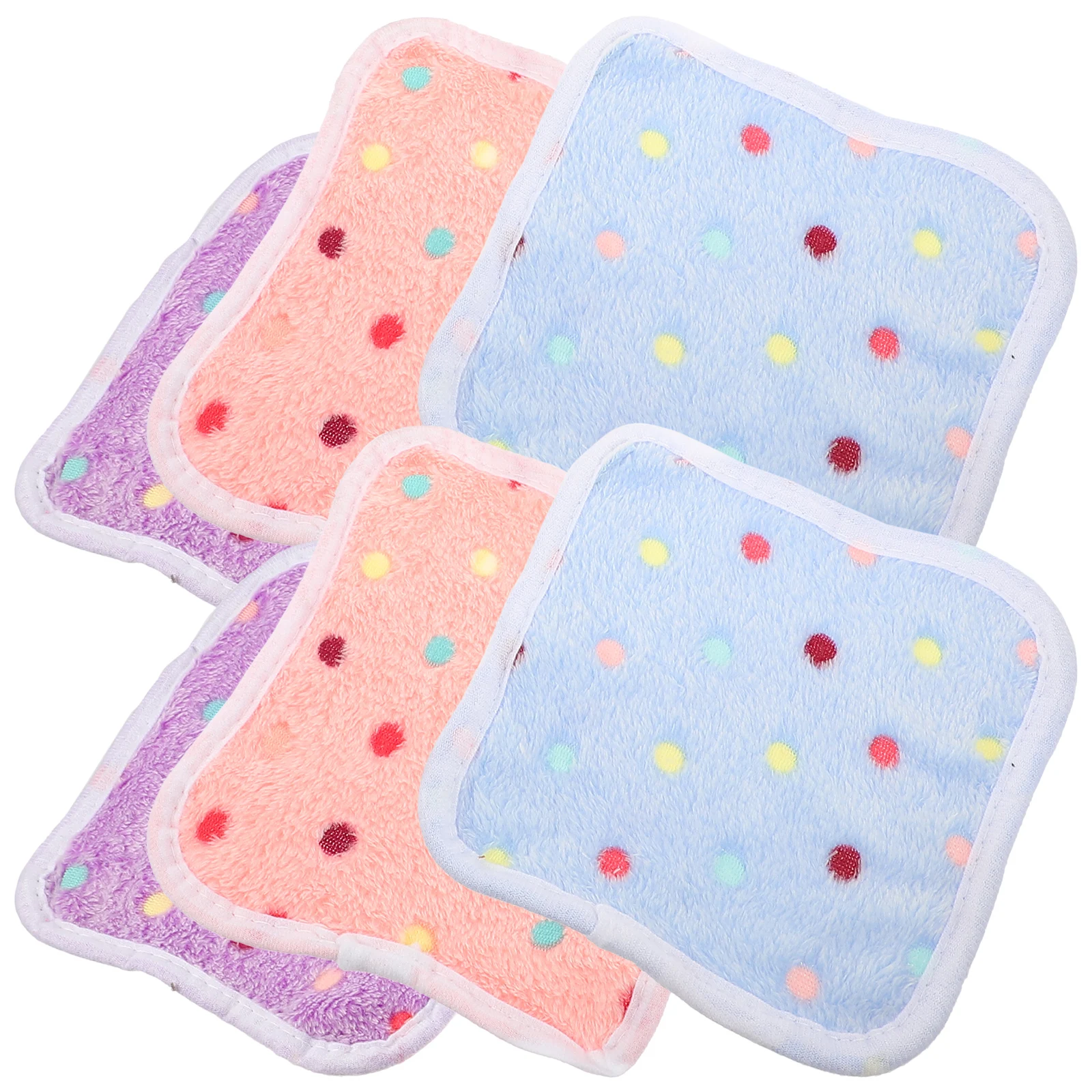 

6pcs Pet Blanket Coral Fleece Hamster Mat Cage Liner Small Animal Bedding Comfortable Sleeping Cushion for Hedgehog