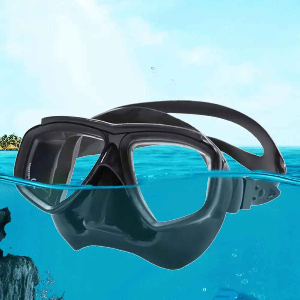 

Scuba Goggles Ergonomic Design High Clarity Quick Release Anti-breaking Protective Anti-fog Non-slip Professional Snorkel Diving