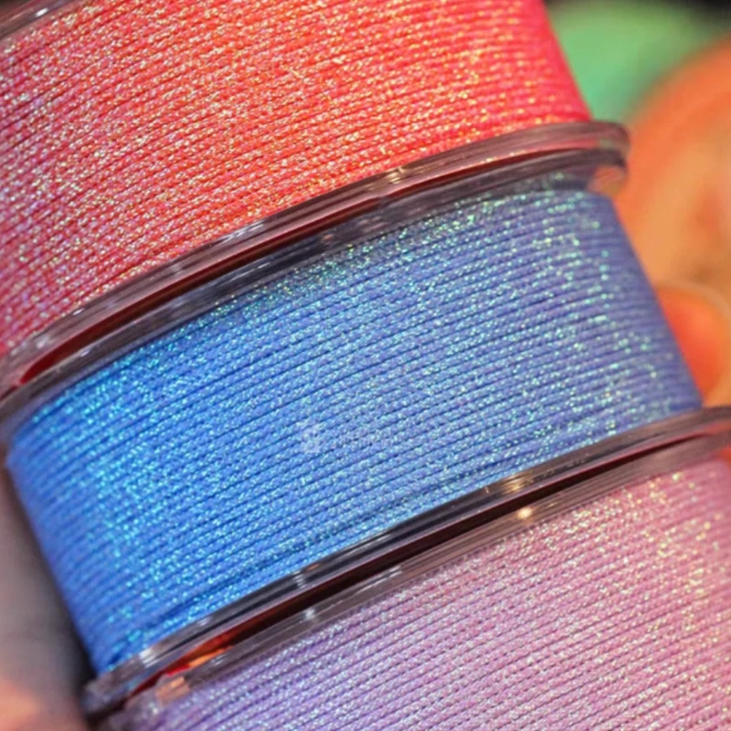High End Encryption 72 # Iridescent Jade Thread Colorful Hand Woven Rope Cultural and Playful Bead String DIY Hand Rope Bracelet