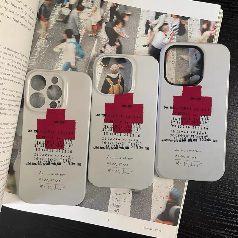 رائجة البيع Ins ريترو الأحمر الصليب الفن قضية الهاتف آيفون 17 16 15 14 13 12 11 برو ماكس 16E XR X XSMax 7 8 زائد Y2K مكافحة إسقاط غطاء