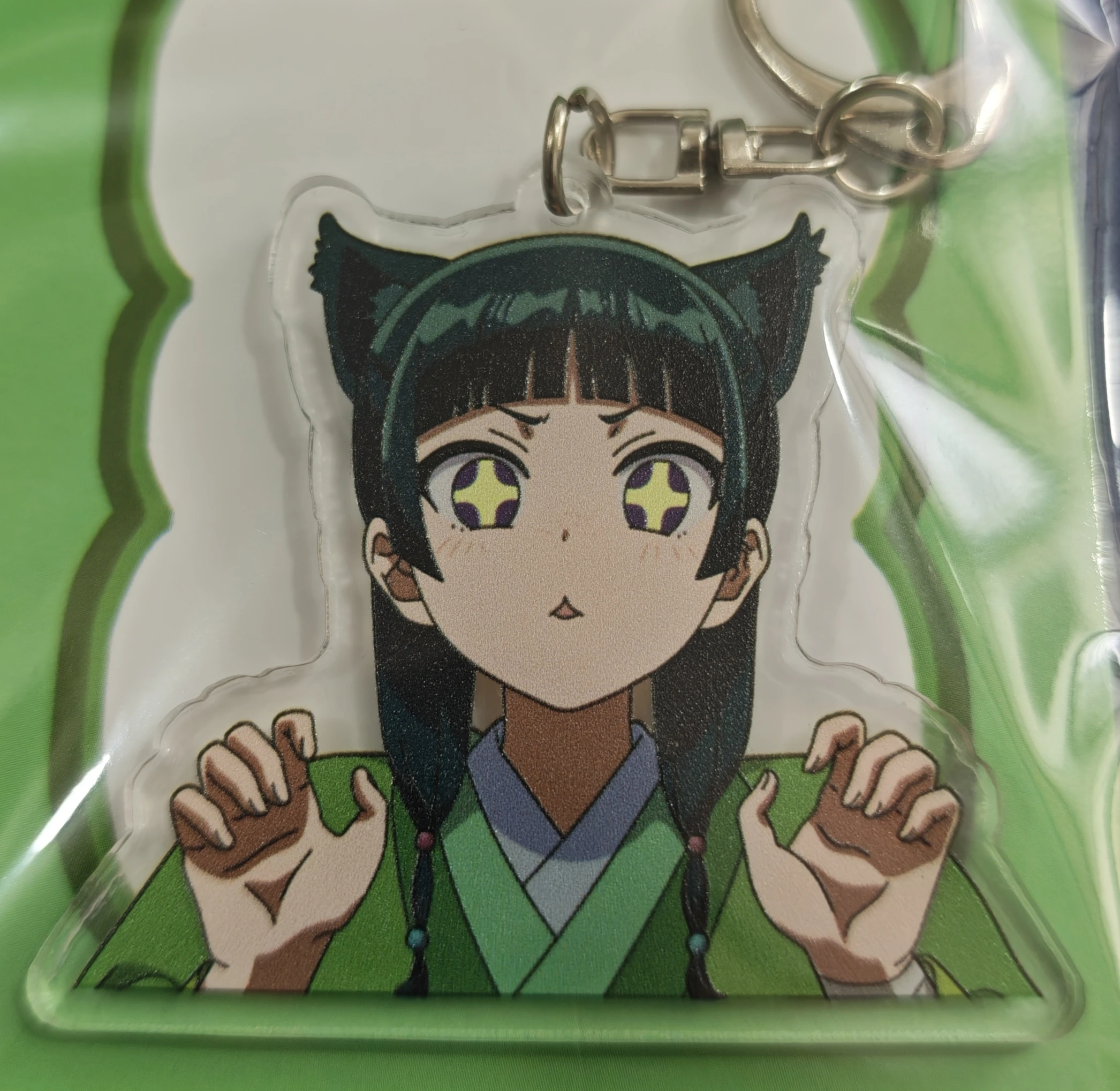 Anime The Apothecary Diaries Maomao Acrylic Keychain, Character Figure Keyring, Bag Backpack Pendant Accessory for Anime Lovers