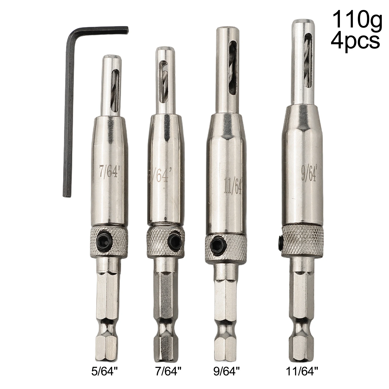 

For Lock Installation Self Centering Bits Hex Shank Drill Bits Door Fitting 11 64 High Speed Steel Drill Bits Drill