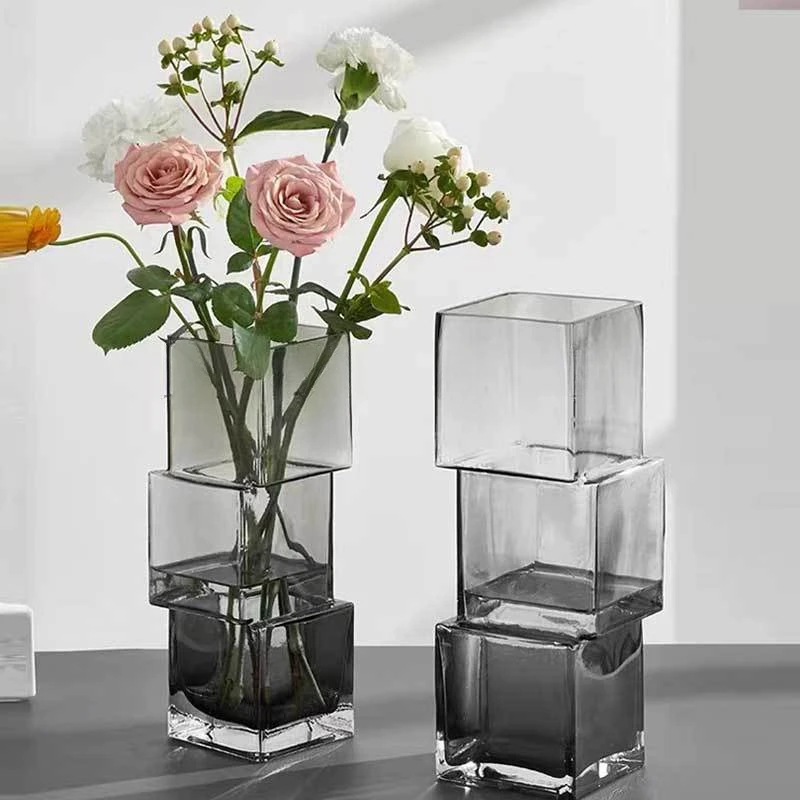 

Instagram Glass Vase Transparent High end Luxury Decoration Creative Living Room Flower Arrangement High end Feeling Vase