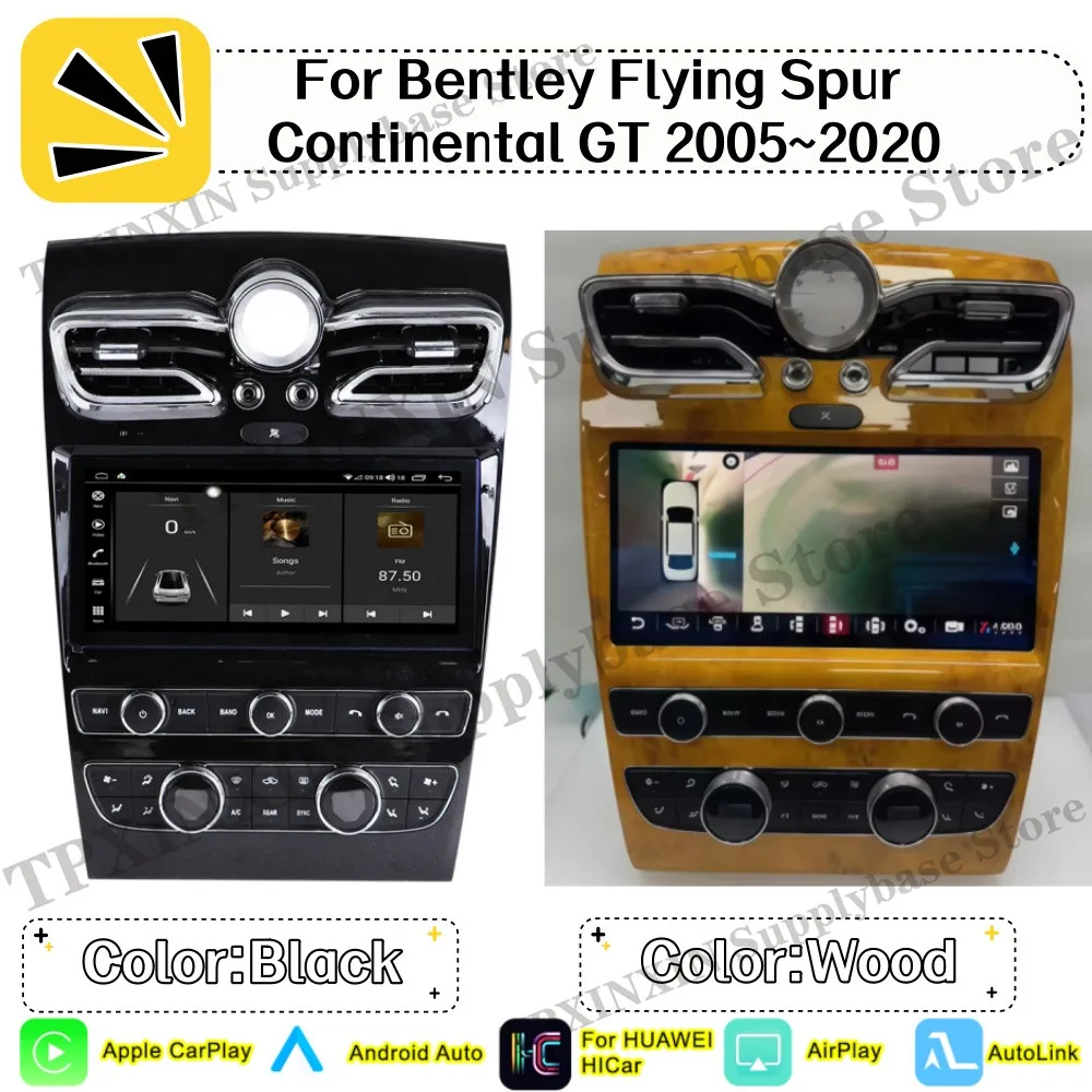 For Bentley Bentayga Flying Spur Continental GT 2005~2020 Multimedia Android 15 Radio Navi Car Stereo Receiver player Head Unit