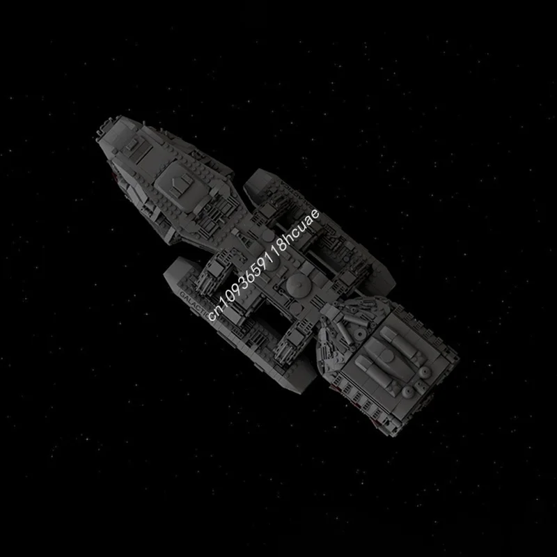 2222PCS Galaxy Series Battlestar Galactica Spaceship Model Moc Building Blocks Stacking Bricks Creative Kid Toy Gift Educational