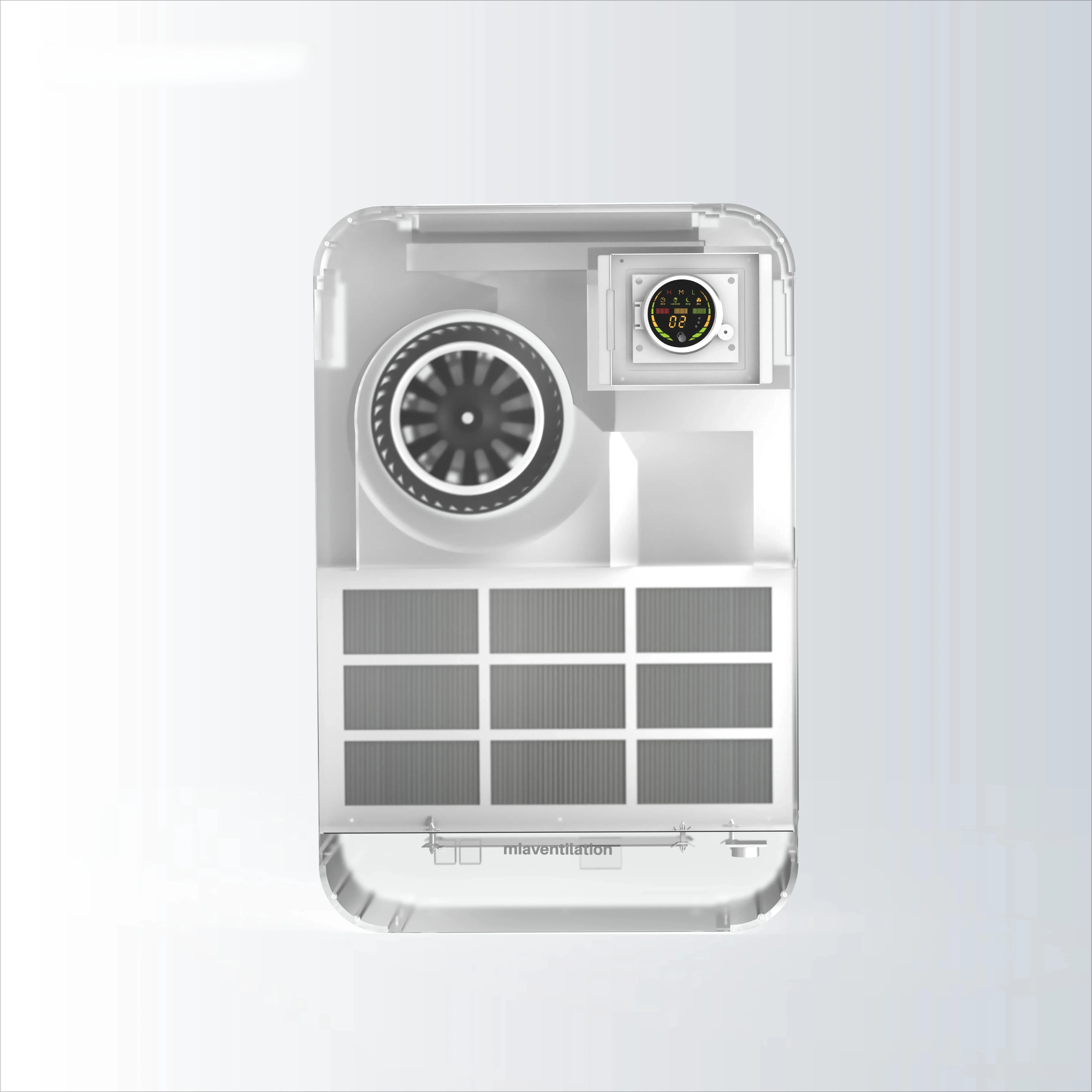 منقي هواء منعش بسعر الجملة من المصنع 200 م 3 / ساعة لتنقية الهواء بحجم الرياح مع مروحة تهوية في فلتر Hepa للمنزل