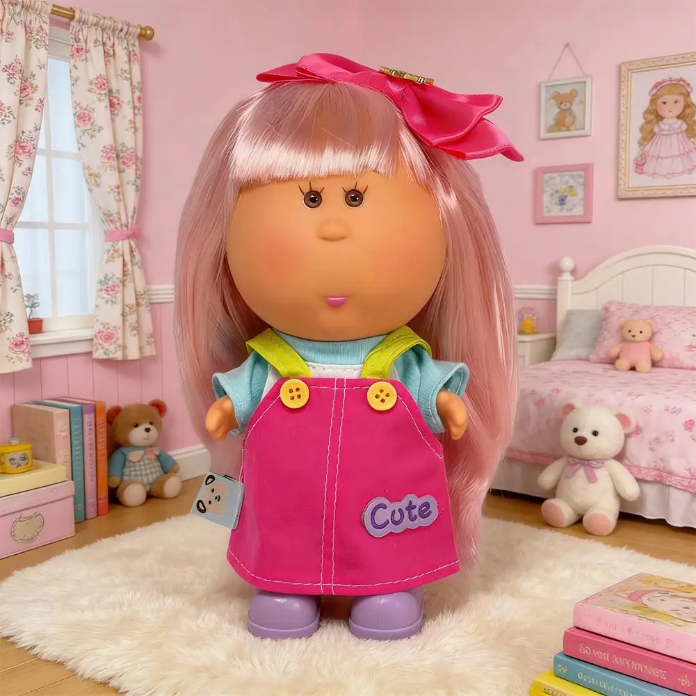 Cute Spanish Potato Doll Mia 18cm Vinyl Head Soft Plush Body for Girls Boys Birthday Surprise Christmas Gift Toy