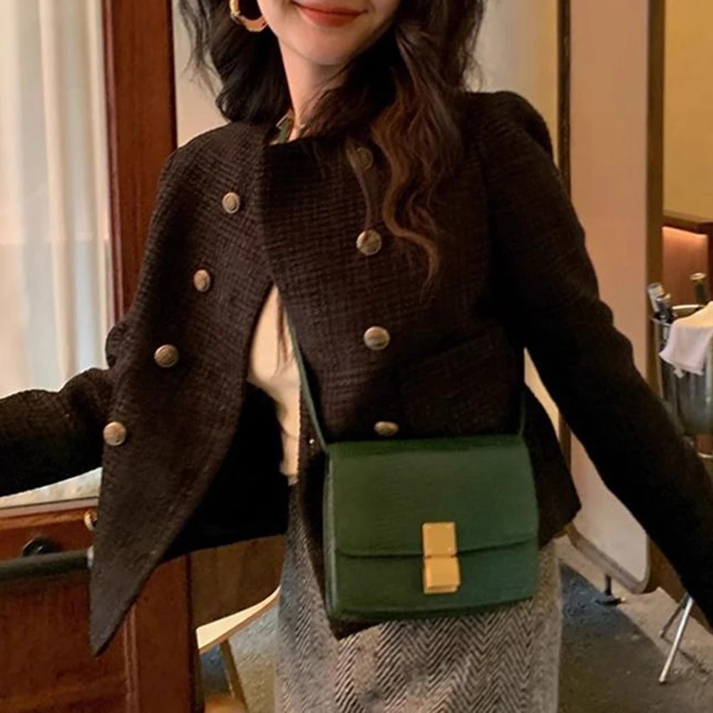 2024 New  Coat Spring and Autumn Women's Retro French Short Top Fashionable Women  jackets for women 2024