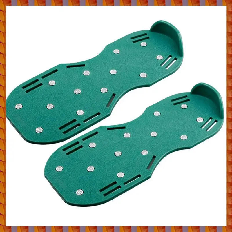 DIDI 1 Pasang Sepatu Scarifying Rumput Taman 4.2CM Sepatu Kuku Rumput Sepatu Scarifying Alat Epoksi Self-Leveling