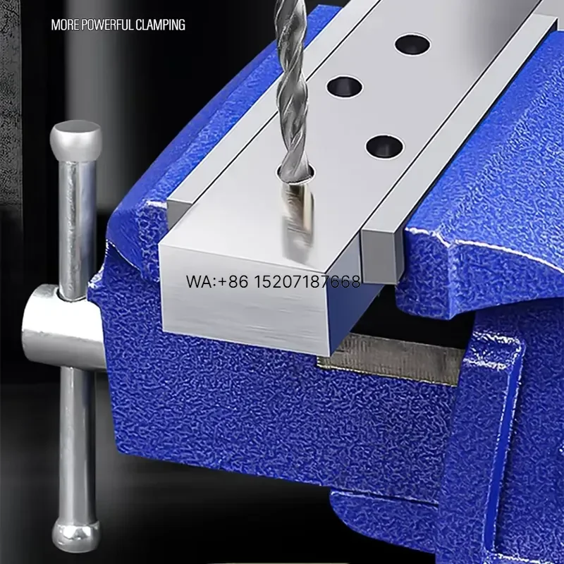 Wmwmnu Heavy Duty Bench Vise 4 5 6 Inch Portable Clamp 360 Degree Rotating CNC Vice Table for Woodworking Milling