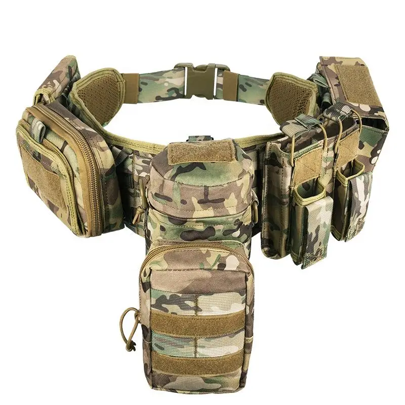 Yakeda Custom Molle Pockets Pouches Gear Hunting Waist Security Tactical Belt Padded Patrol Belt